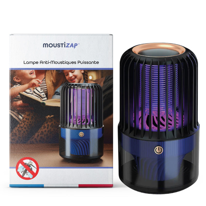 Lampe Anti Moustique, 2 en 1 Électrique Anti Moustique, 360 ° UV Tueur  d'Insectes Électrique Lampe Anti Moustique Rechargeable Sûr et Efficace